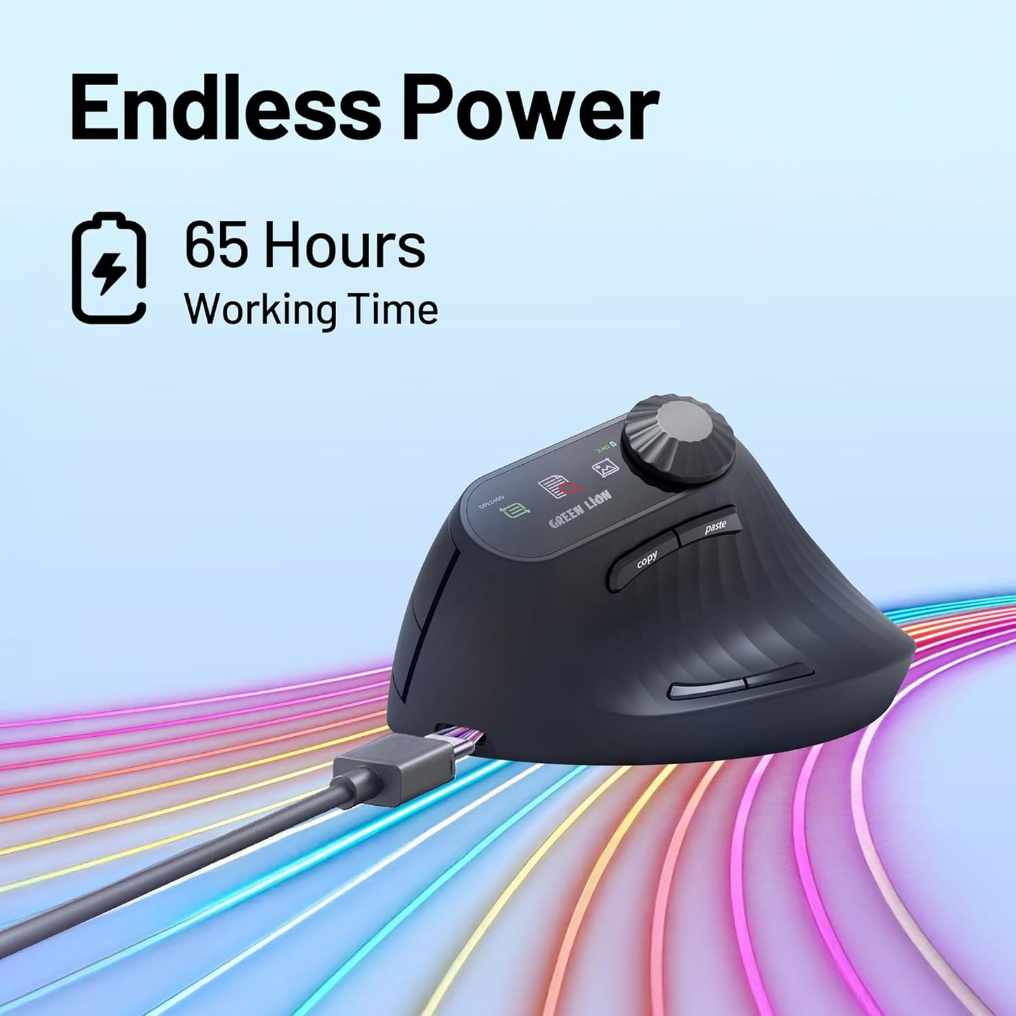 Green Lion Smart OLED Vertical Mouse
