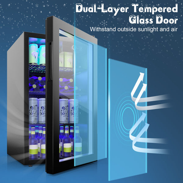 🧊 120-Can Mini Beverage Refrigerator