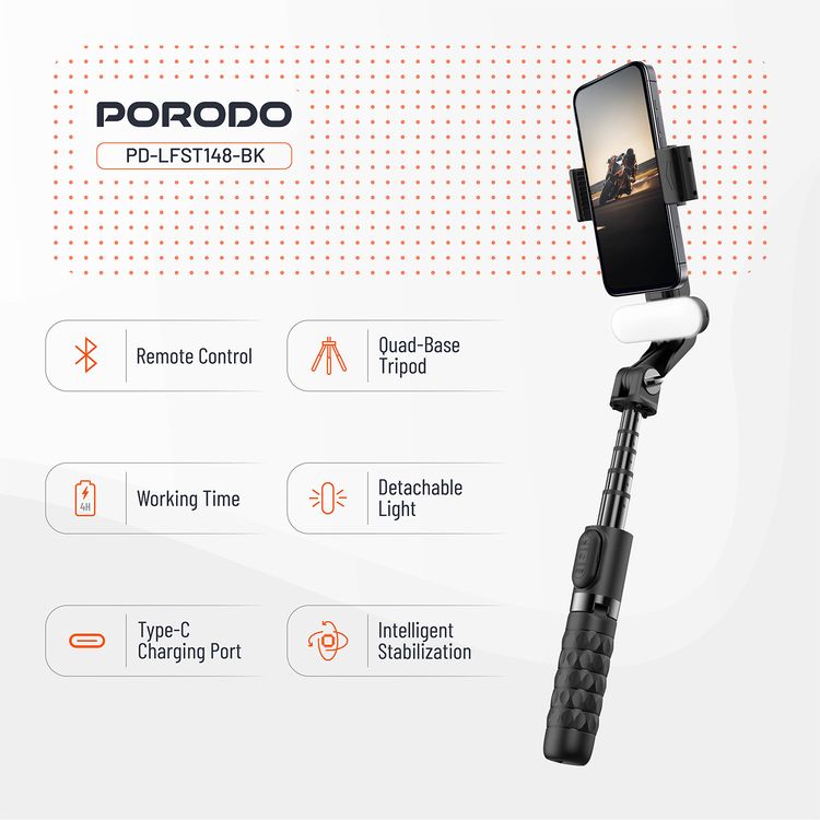 Porodo QuadBase Gimbal Stabilizer