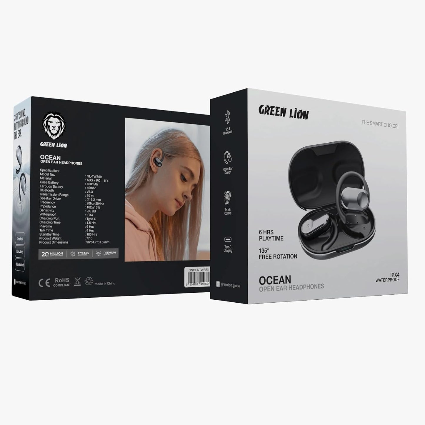 Green Lion Ocean Open-Ear Headphones
