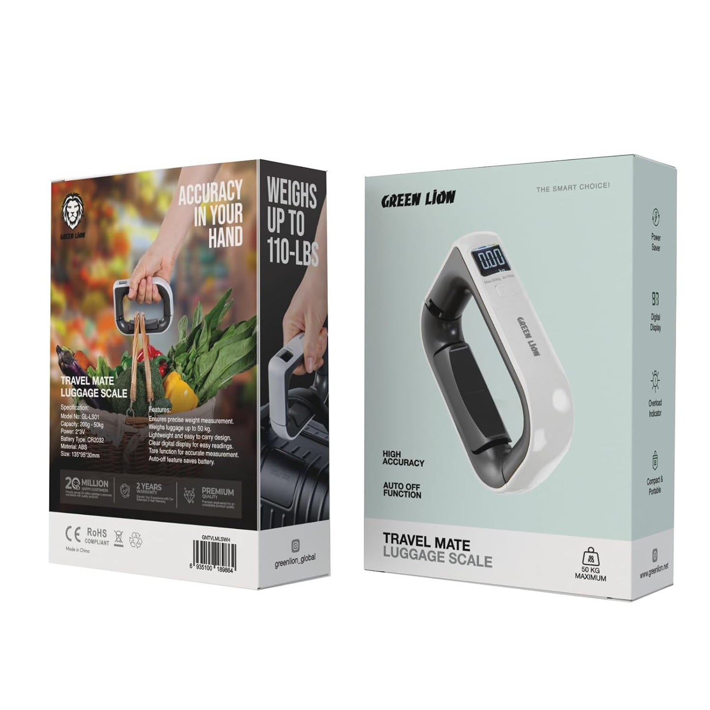 Green Lion Digital Luggage Scale (50 kg Max)