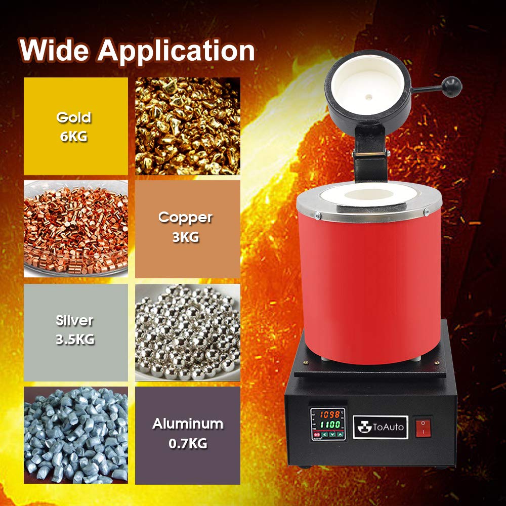 PrexoForge – 3KG Digital Gold & Metal Melting Furnace