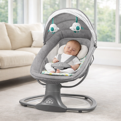 3-in-1 Deluxe Baby Bassinet – Sleep, Soothe & Grow