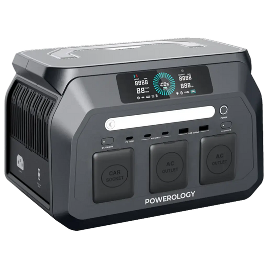 Powerology Dynamic800 Portable Power Station (800W, Black)