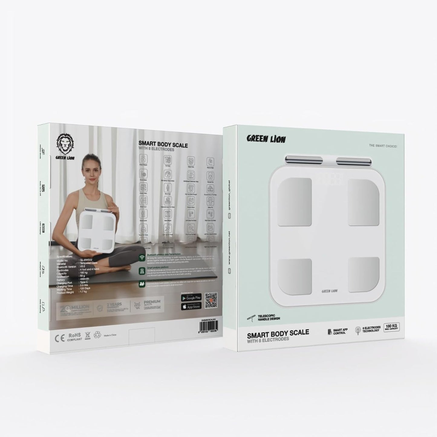 Green Lion Smart Body Scale (8-Electrode Advanced Analysis)