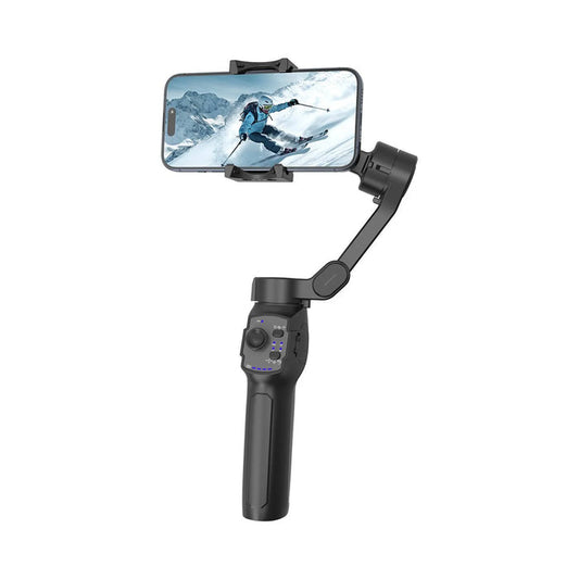 Porodo 3‑Axis Gimbal Stabilizer with Magnetic Fill Light