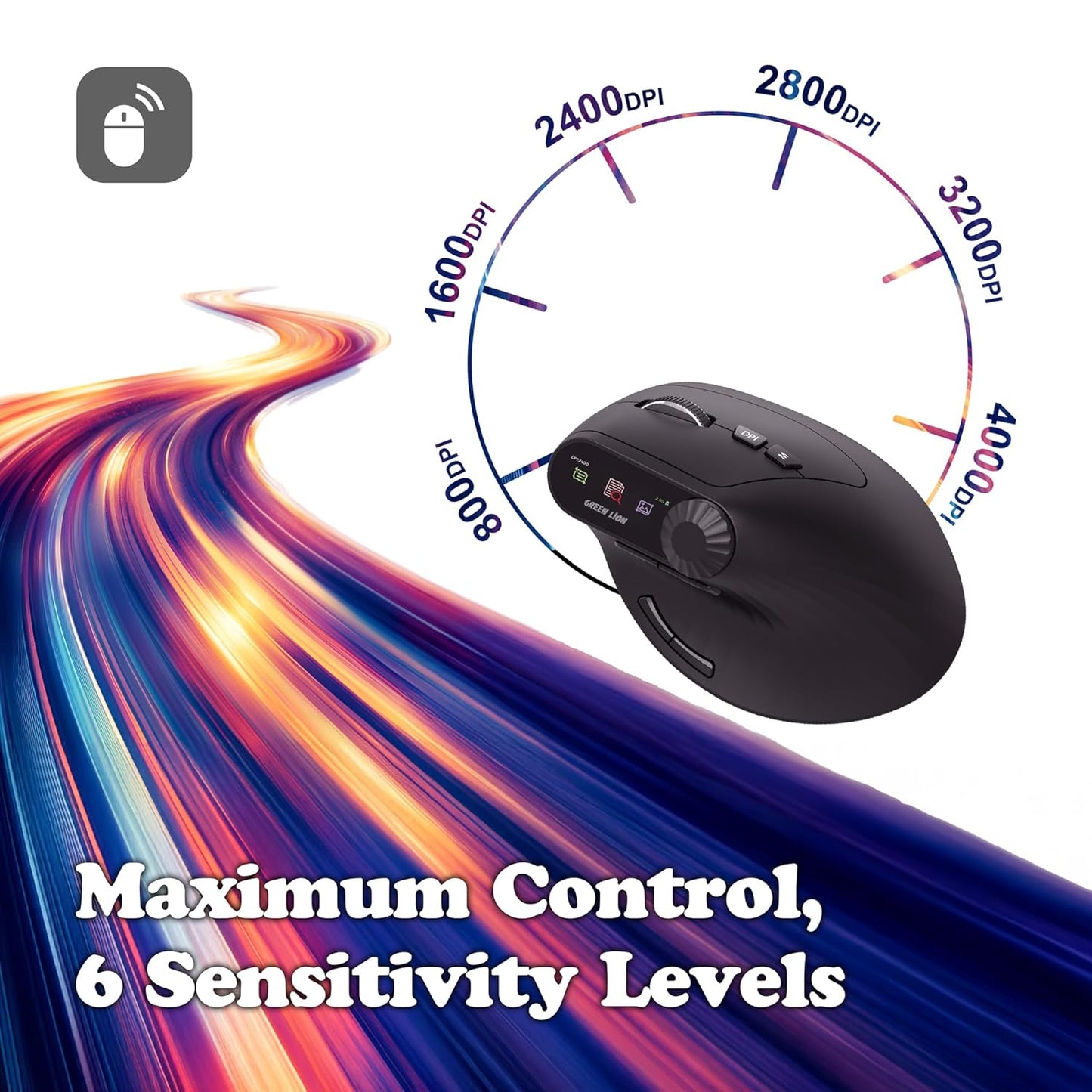 Green Lion Smart OLED Vertical Mouse