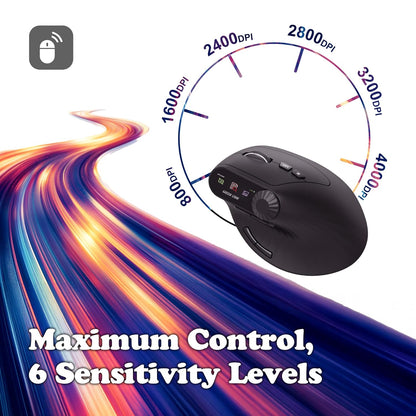 Green Lion Smart OLED Vertical Mouse