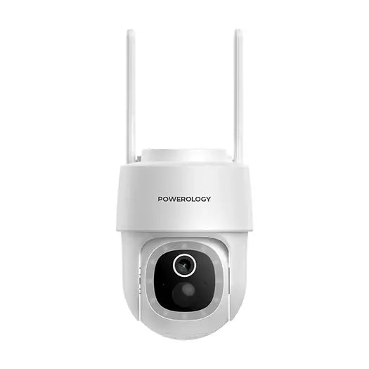 Powerology Built-In Solar Pan & Tilt Outdoor Camera – 2K