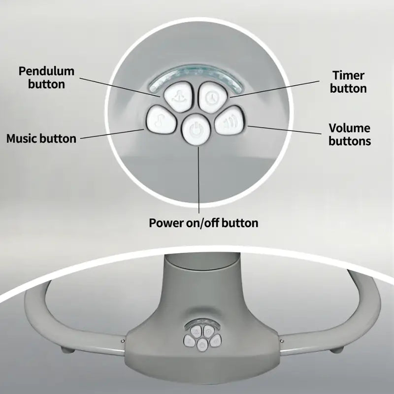 3-in-1 Deluxe Baby Bassinet – Sleep, Soothe & Grow