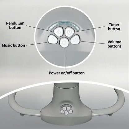 3-in-1 Deluxe Baby Bassinet – Sleep, Soothe & Grow