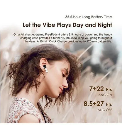 Oraimo FreePods 4 – ANC True Wireless Earbuds