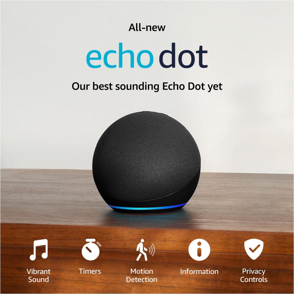 Amazon Echo Dot Smart Speaker & Alexa 5th Gen