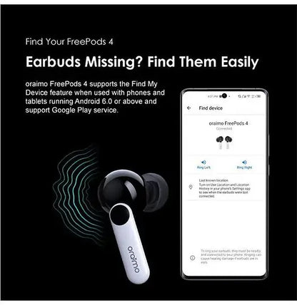 Oraimo FreePods 4 – ANC True Wireless Earbuds