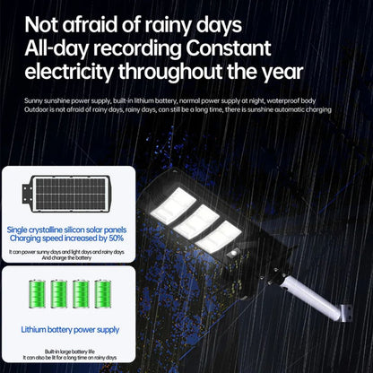 4K Triple-Lens Solar Security Light Camera