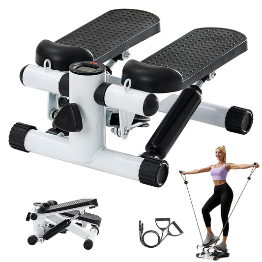 Mini Exercise Stepper with Resistance Bands