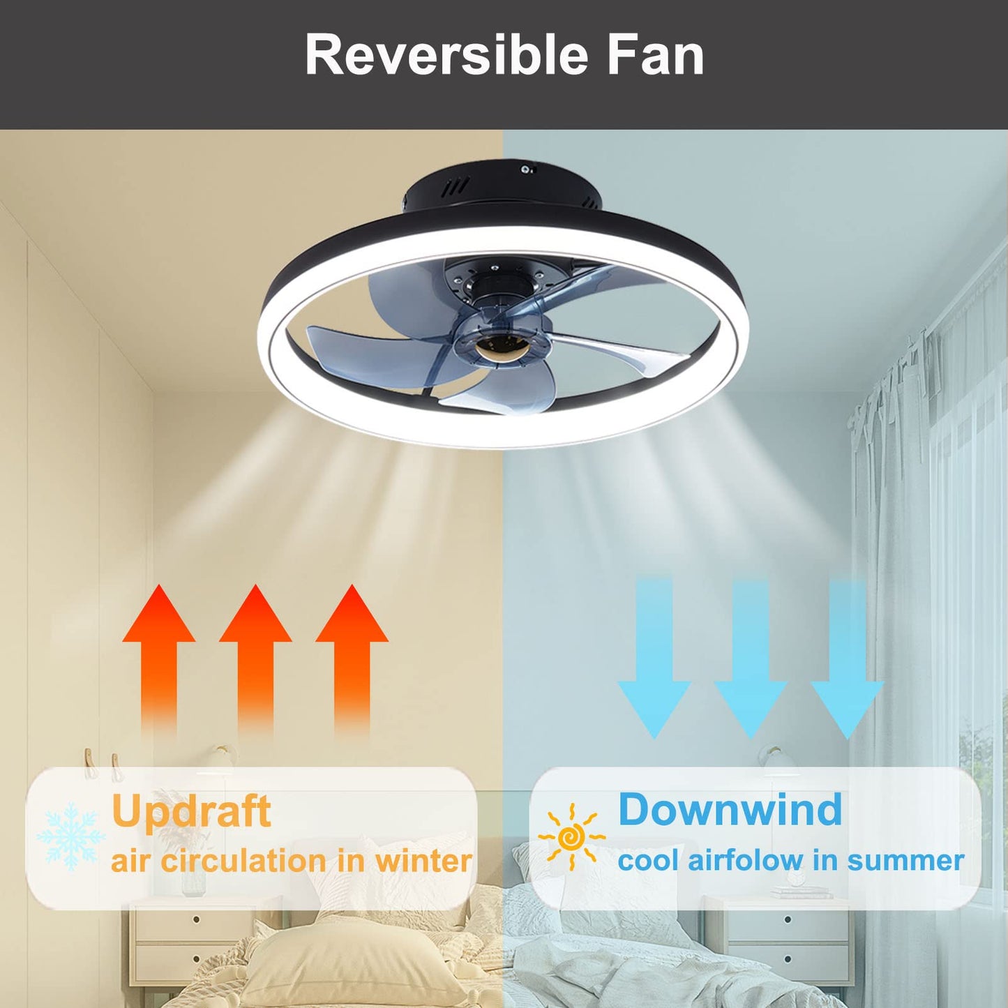 GlowBreeze - Smart LED Ceiling Light Fan