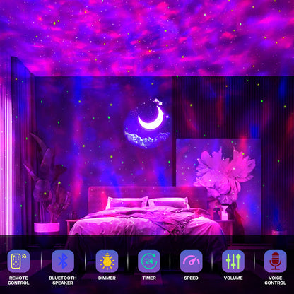 Galaxy Star & Nebula Projector with Bluetooth Speaker