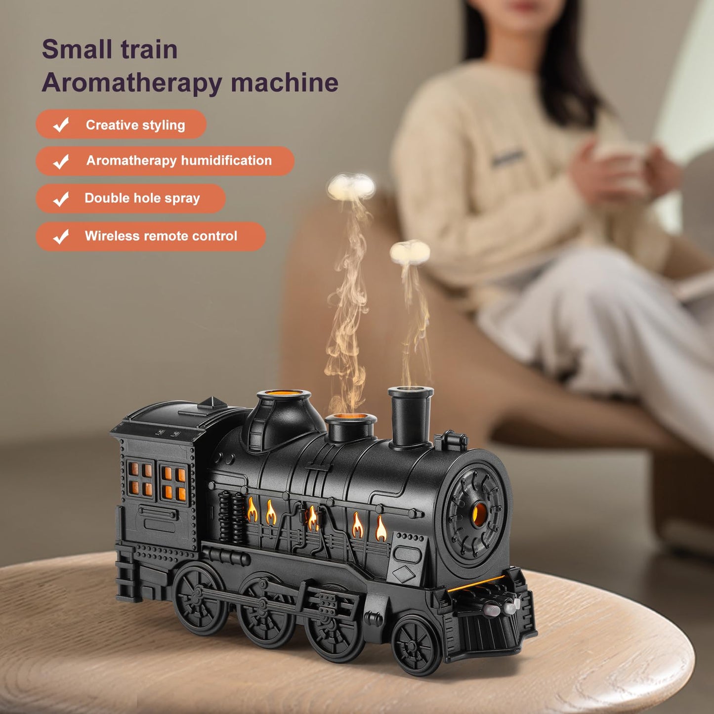 SteamLoco™ – Aromatherapy Train Humidifier