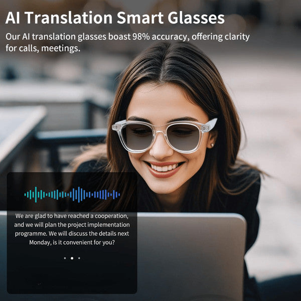 PrexoVision Translate™ – AI Smart Glasses with Real‑Time Translation