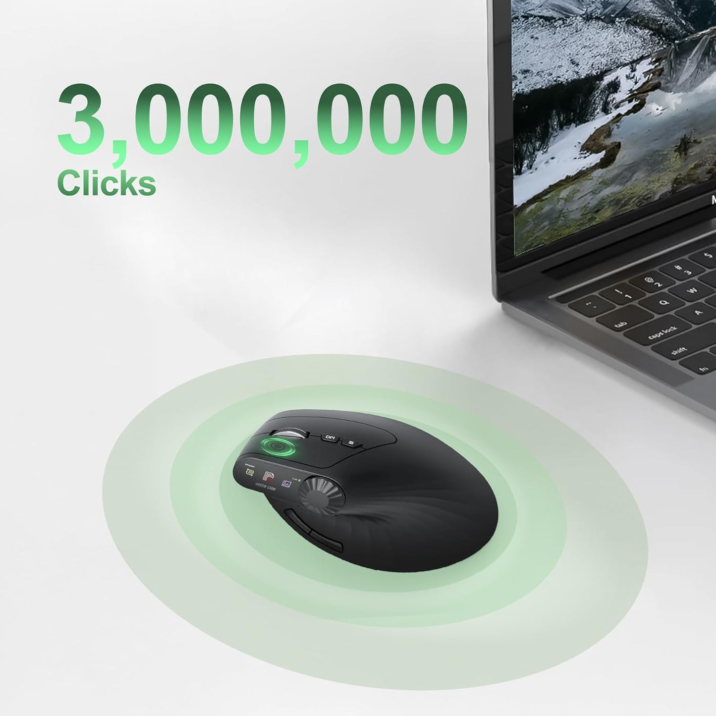 Green Lion Smart OLED Vertical Mouse