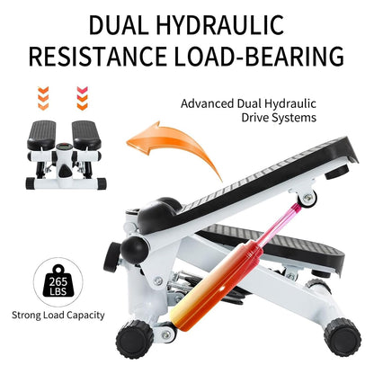 Mini Exercise Stepper with Resistance Bands