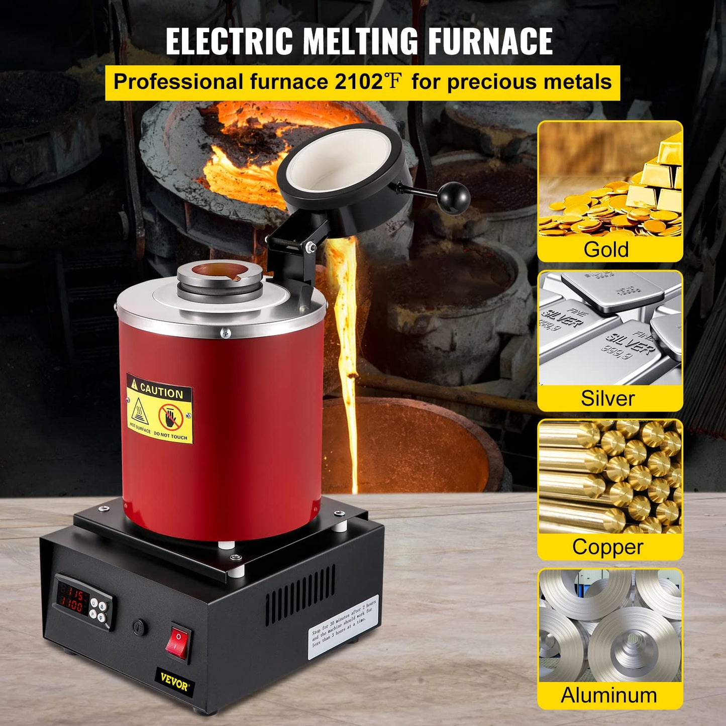 High-Power Electric Metal Smelting Furnace