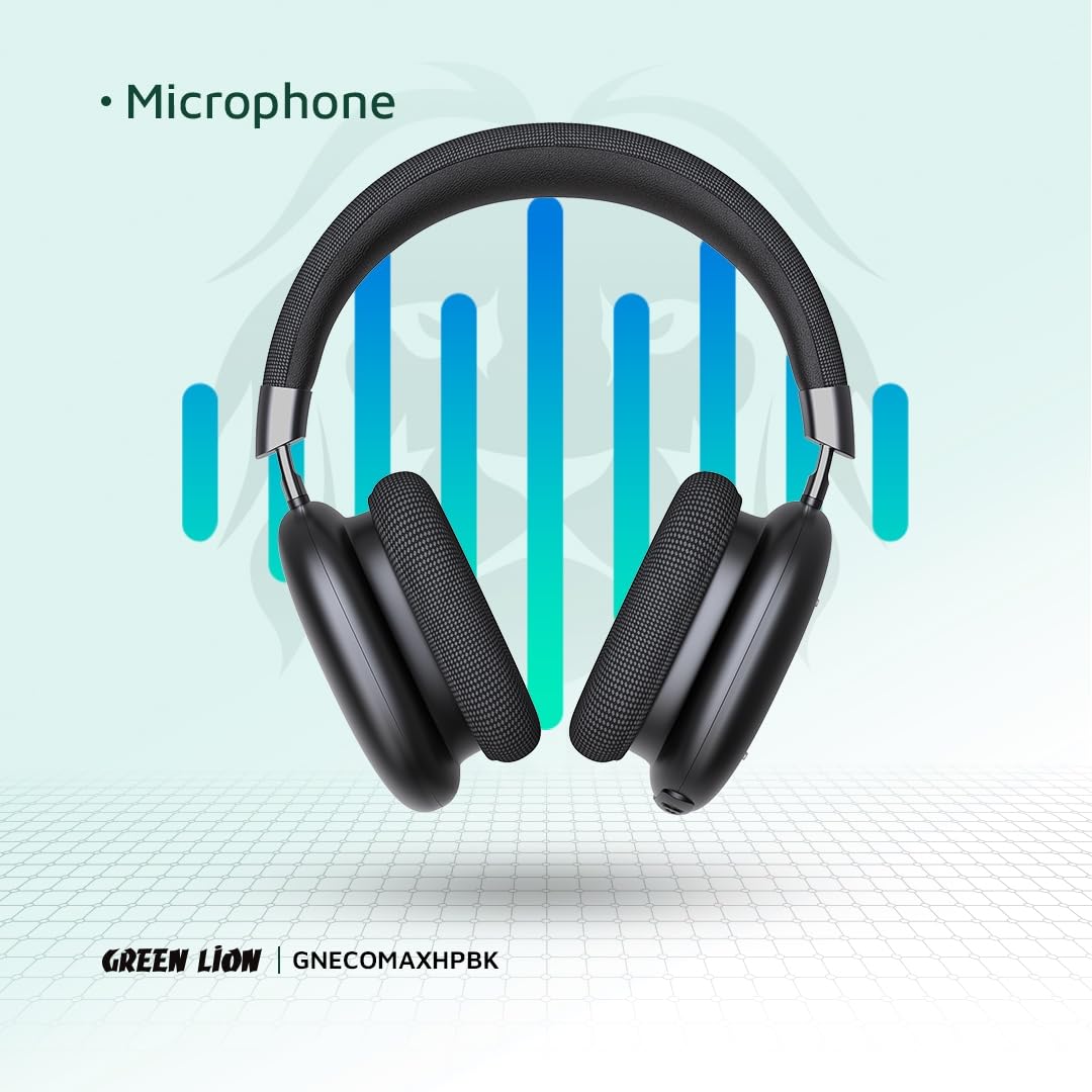 Green Lion Echo Max Headphones - Black