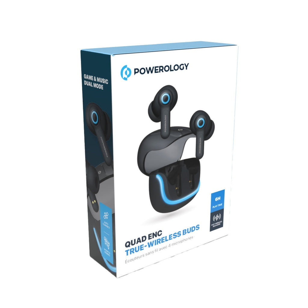 Powerology Quad Mic ENC TWS Earbuds