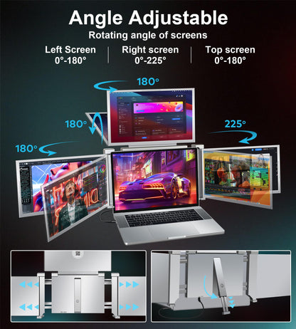 14" Quad Monitor Laptop Screen Extender
