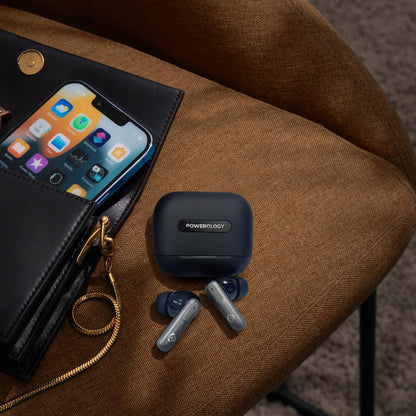 Powerology 6-Mic Hybrid ANC + ENC TWS Earbuds