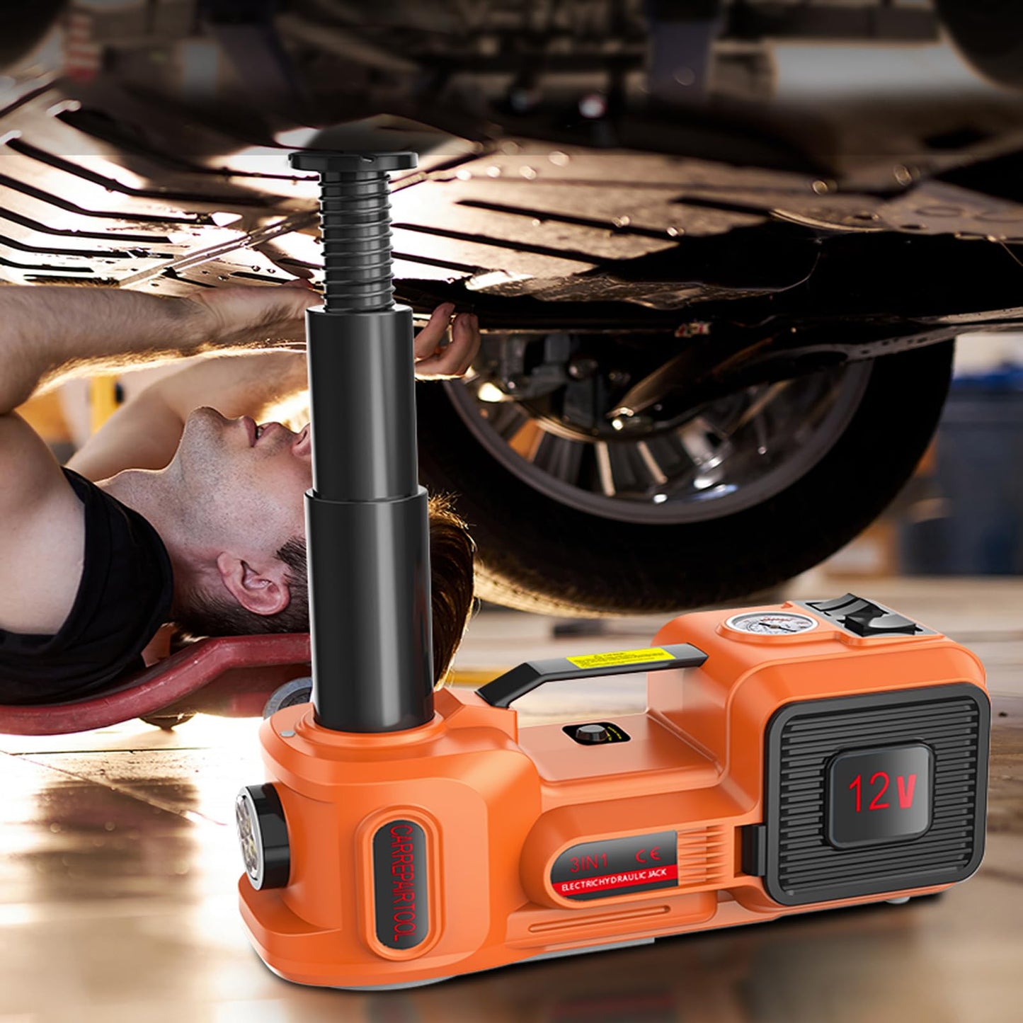 Electric Car Jack Kit 5-Ton — 12V Roadside Emergency Tool