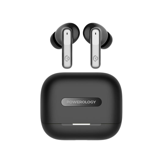 Powerology 6-Mic Hybrid ANC + ENC TWS Earbuds