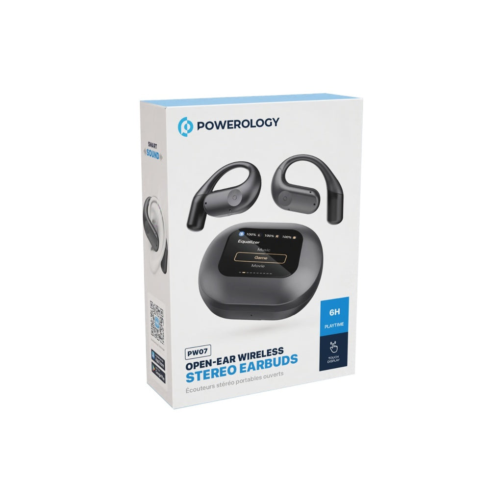 Powerology Air Conduction ENC TWS Earbuds (with Display)